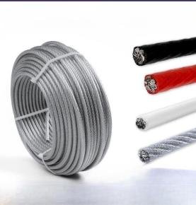 Industrial Application Colorful PVC Coated  Steel Wire Rope  